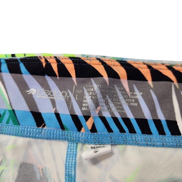 Tropical Print Girls Active Spandex Bike Shorts Large - Picture 3 of 7